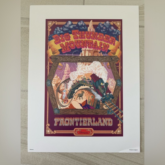 NWT 4 Authentic 12”x16” Disneyland Paris Prints - Picture 3 of 5